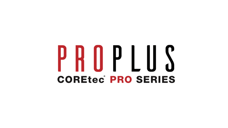 "Schriftzug 'PRO PLUS COREtec PRO SERIES'."